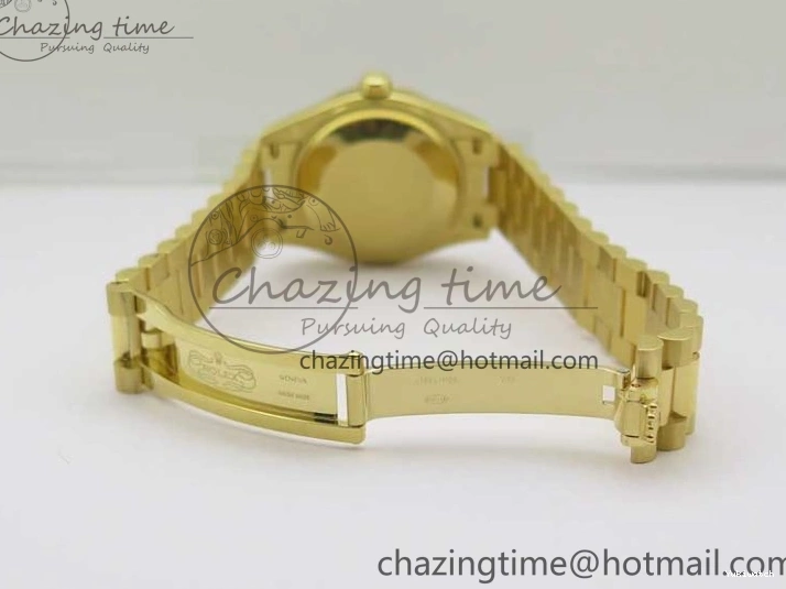 Bracelet Dial EWF 31mm ETA2688 Best Green YG Daydate Edition Malachite YG President on 278288 0430